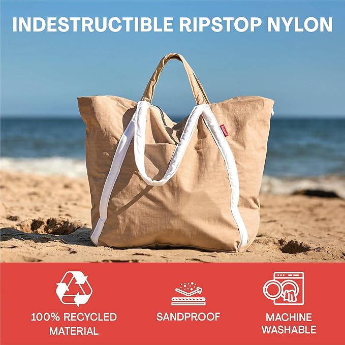 Medium Ripstop Nylon Waterproof Beach Bag