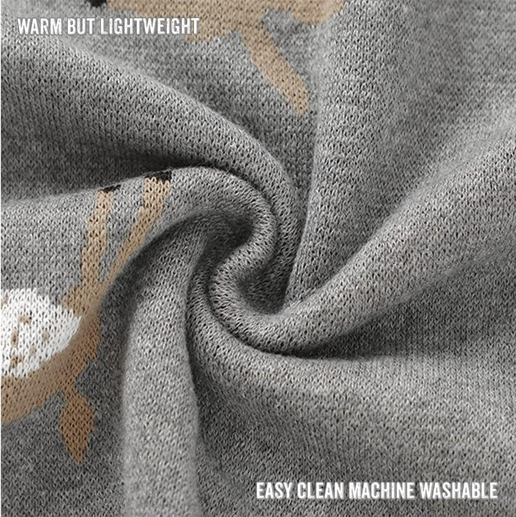 Whimsy Collection - Luxury 100% Cotton Knit Swaddle Baby Blanket