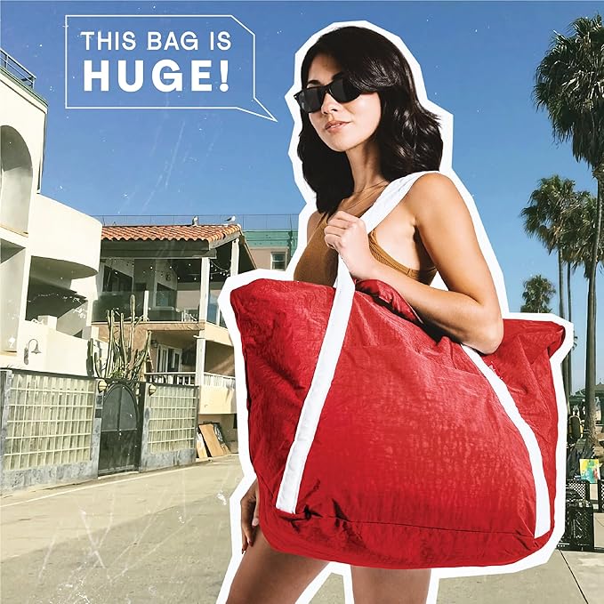 Extra Large Ripstop Nylon Waterproof Beach Bag