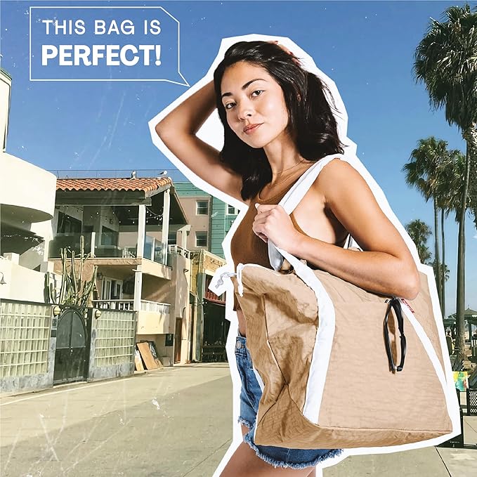 Medium Ripstop Nylon Waterproof Beach Bag