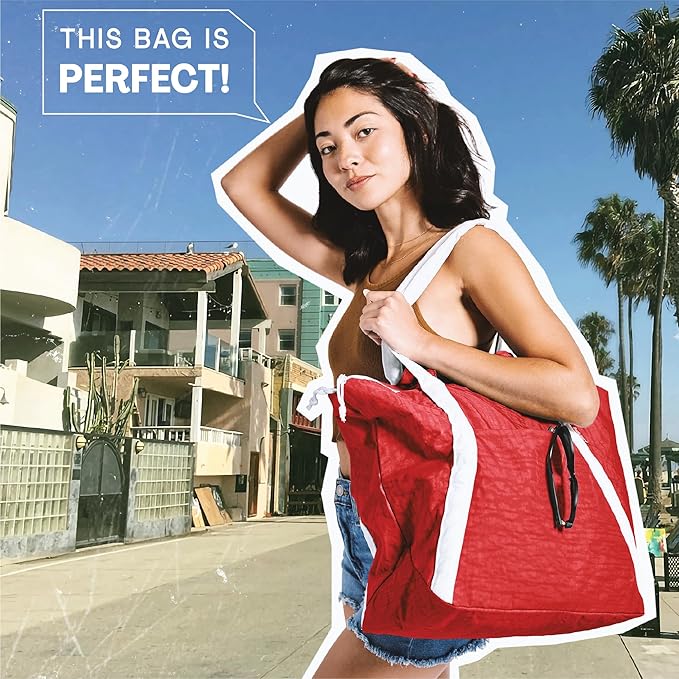 Medium Ripstop Nylon Waterproof Beach Bag