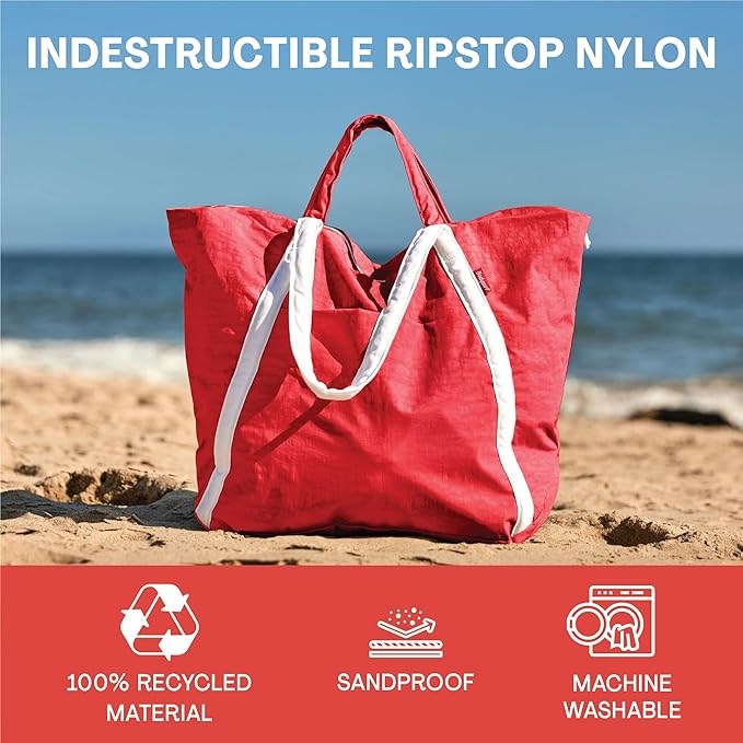 Medium Ripstop Nylon Waterproof Beach Bag