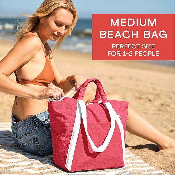 Medium Ripstop Nylon Waterproof Beach Bag