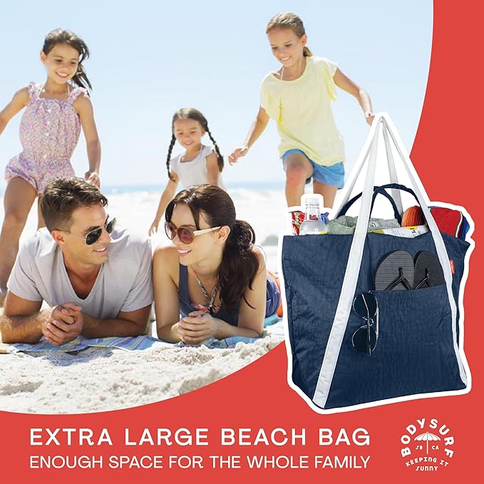 Extra Large Ripstop Nylon Waterproof Beach Bag