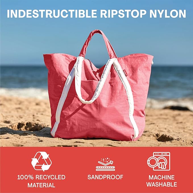 Medium Ripstop Nylon Waterproof Beach Bag