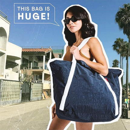 Extra Large Ripstop Nylon Waterproof Beach Bag