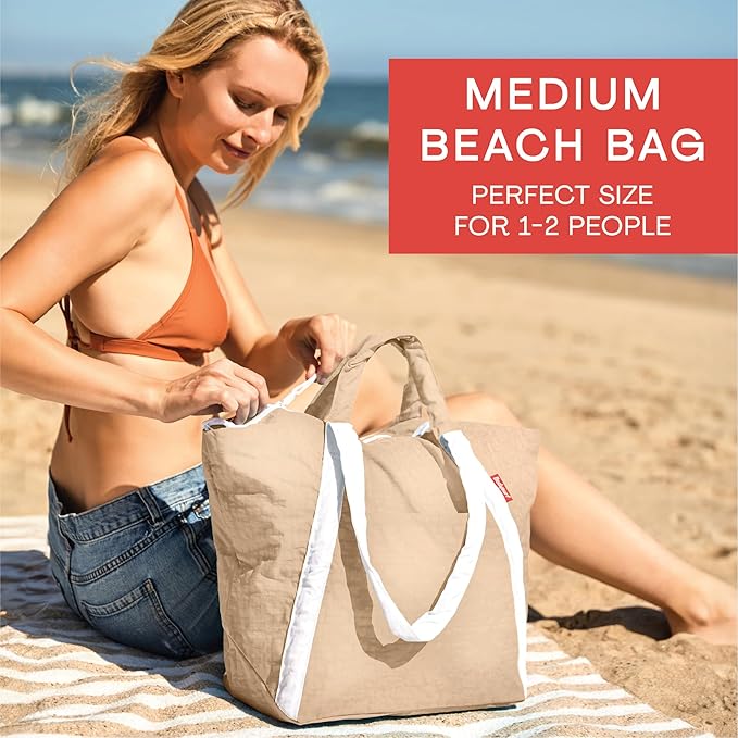 Medium Ripstop Nylon Waterproof Beach Bag