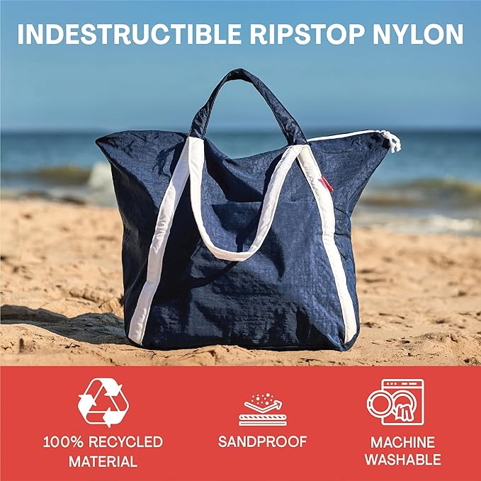 Medium Ripstop Nylon Waterproof Beach Bag