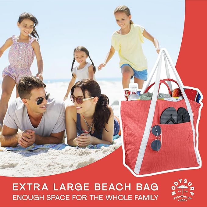 Extra Large Ripstop Nylon Waterproof Beach Bag