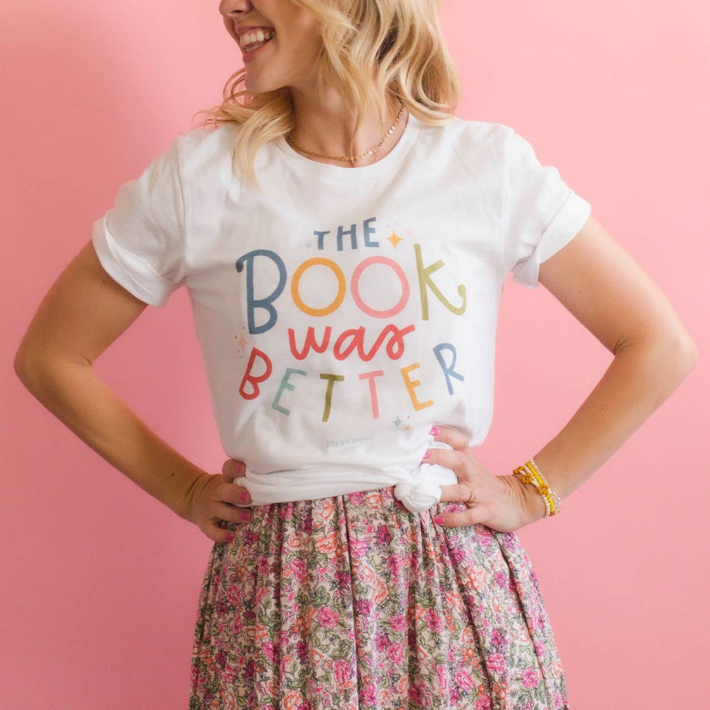Pippi Post - The Book Was Better Pippi Tee - White