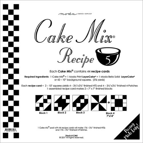 Cake Mix Recipe 5 Quilt Papers by Moda Fabrics