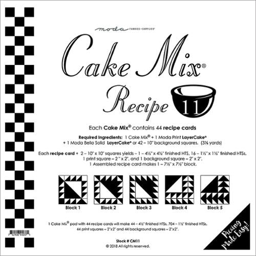 Cake Mix Recipe 11 Quilt Papers by Moda Fabrics