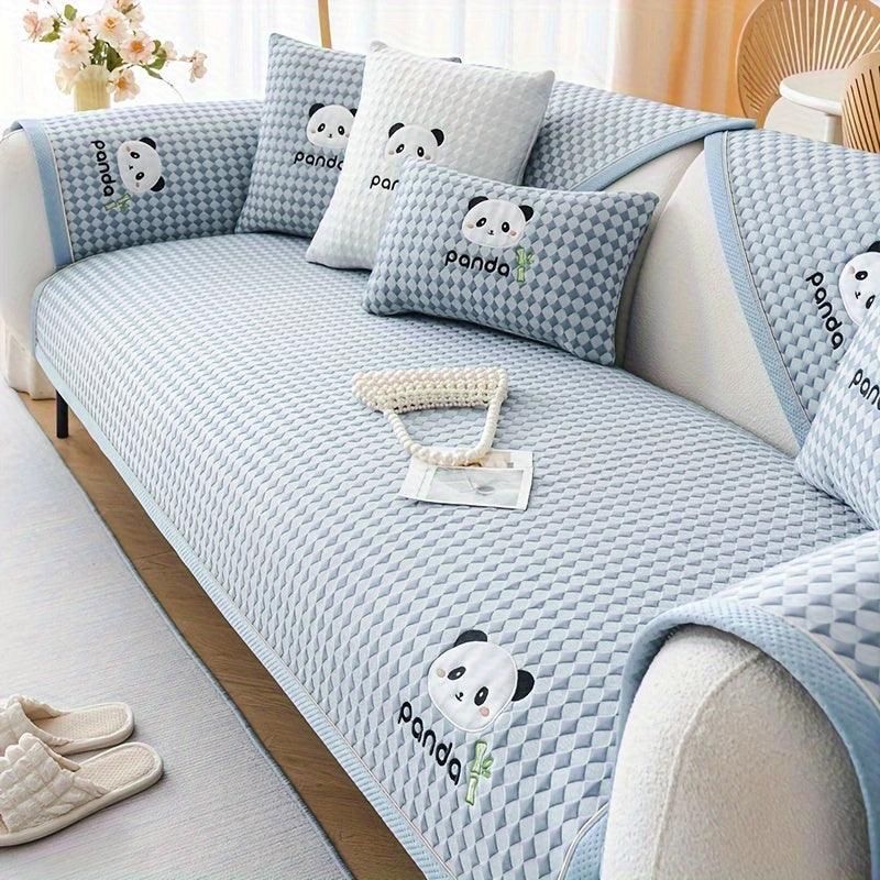 Waterproof Couch Cover, Non-Slip Panda Pattern Sofa Cover
