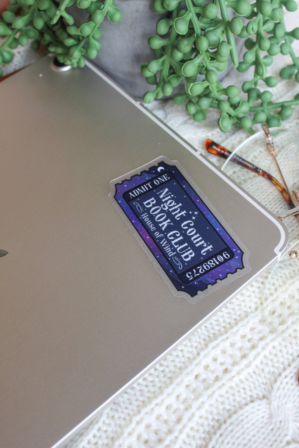 Meaggie Moos - Night Court Book Club Ticket Sticker | ACOTAR