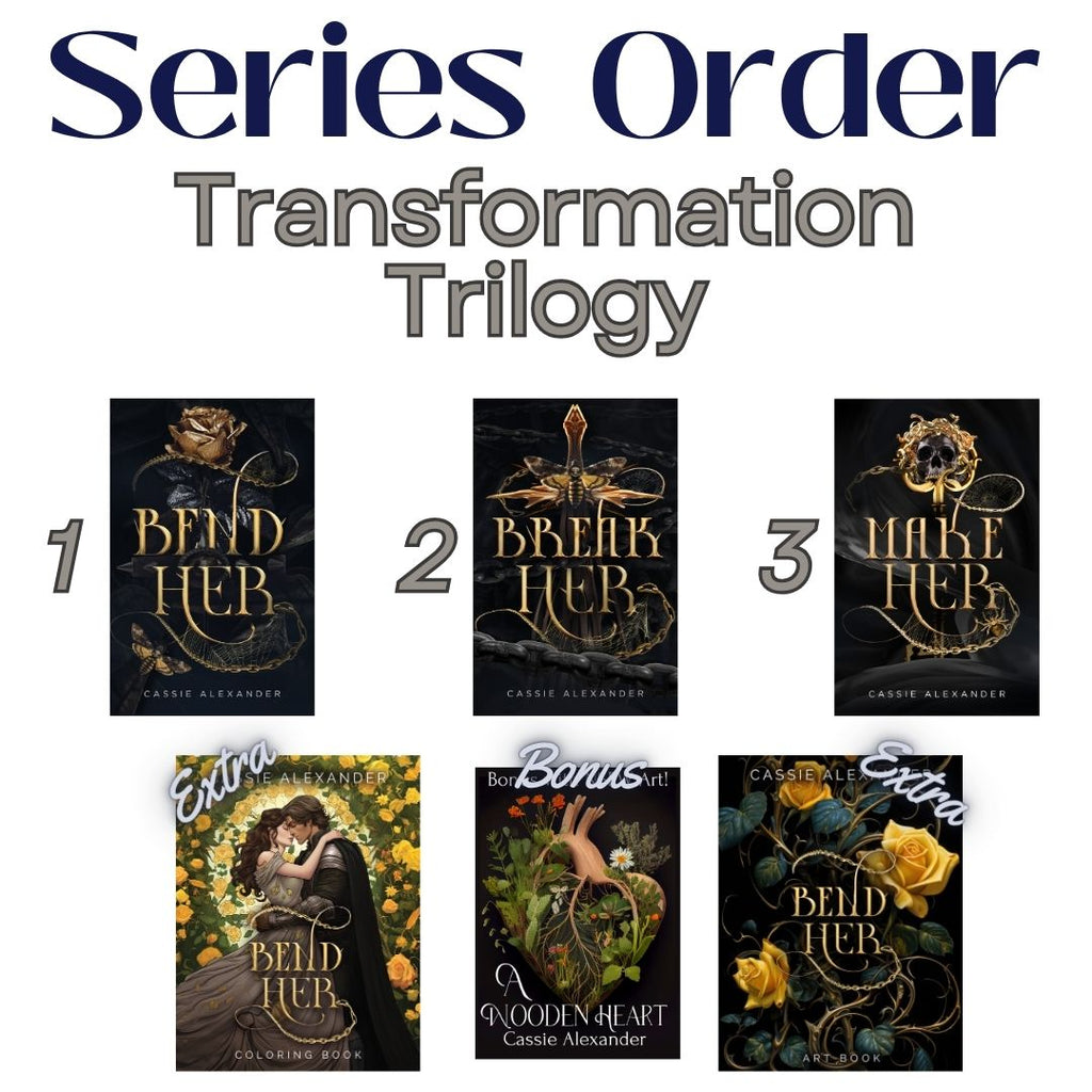 Cassie Alexander Transformation Trilogy Paperback Bundle