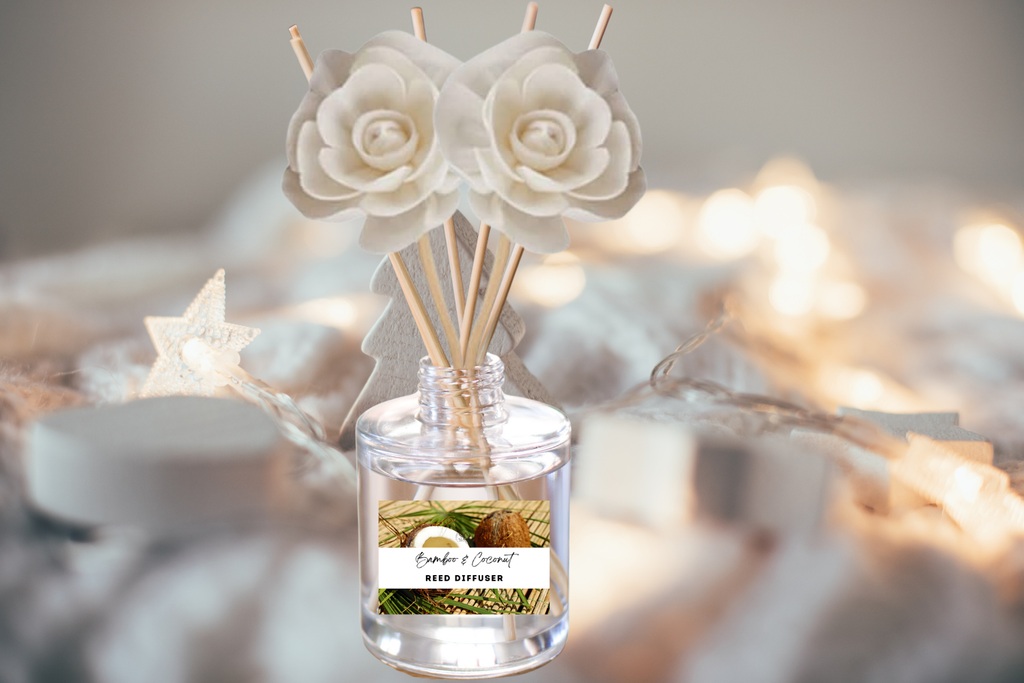Exotic & Escape Reed Diffuser Collection – Tropical Scents with Mango, Pineapple, Hibiscus & Coconut