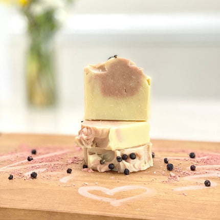 5 oz Pomegranate Clay Handcrafted Soap
