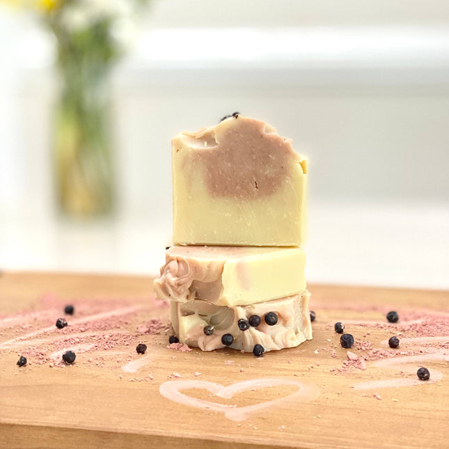 5 oz Pomegranate Clay Handcrafted Soap