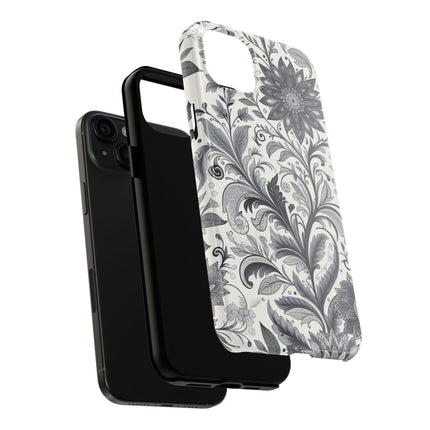 Floral Tough Phone Cases, Durable Phone Cover, Stylish Floral Design, Gift for Her, Trendy Tech Accessories, Birthday Present