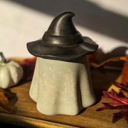 Spooky Season Halloween Candle with Cozy Crackling Wood Wick