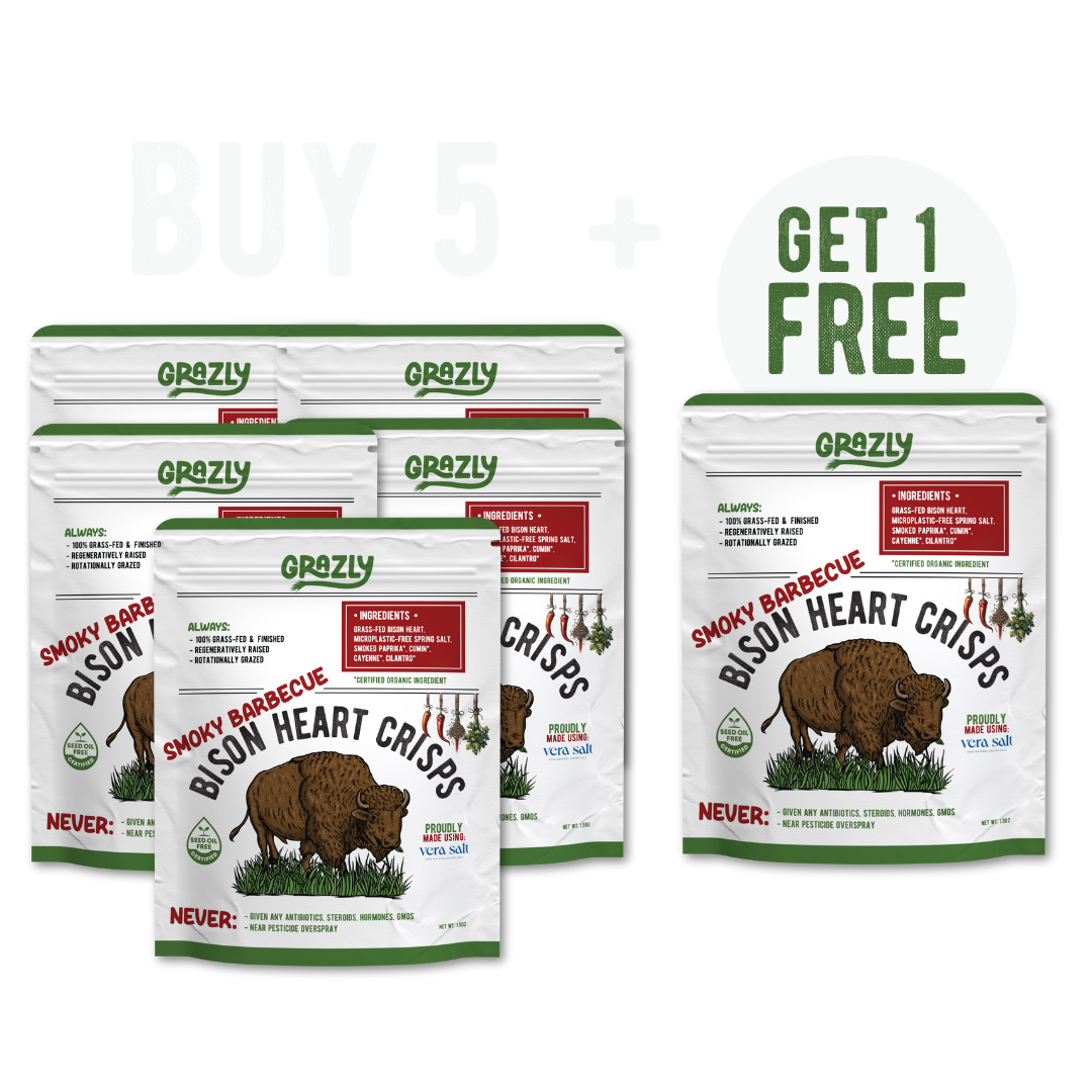 Bison Heart Crisps - 100% Grass-Fed/Finished