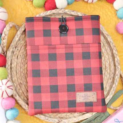 Book Barn Galore - Red Gingham Book Sleeve