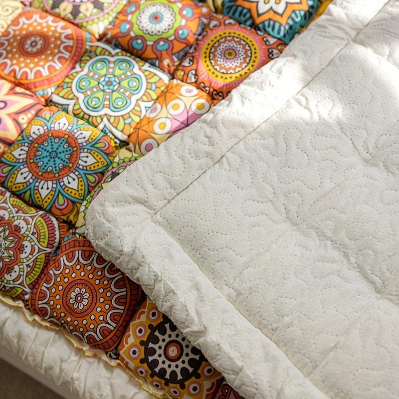 Bohemian Cushion Cover for Armless Sofa – Non-Slip, All-Season