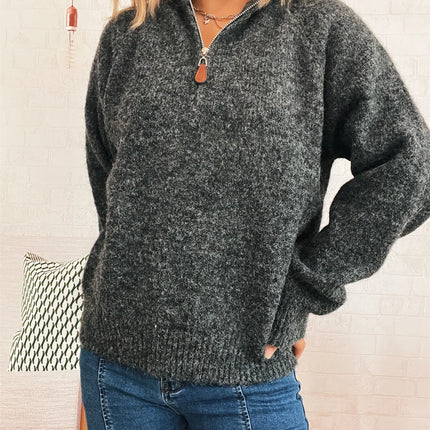 Macie's Quarter Zip Sweater