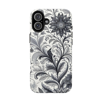 Floral Tough Phone Cases, Durable Phone Cover, Stylish Floral Design, Gift for Her, Trendy Tech Accessories, Birthday Present