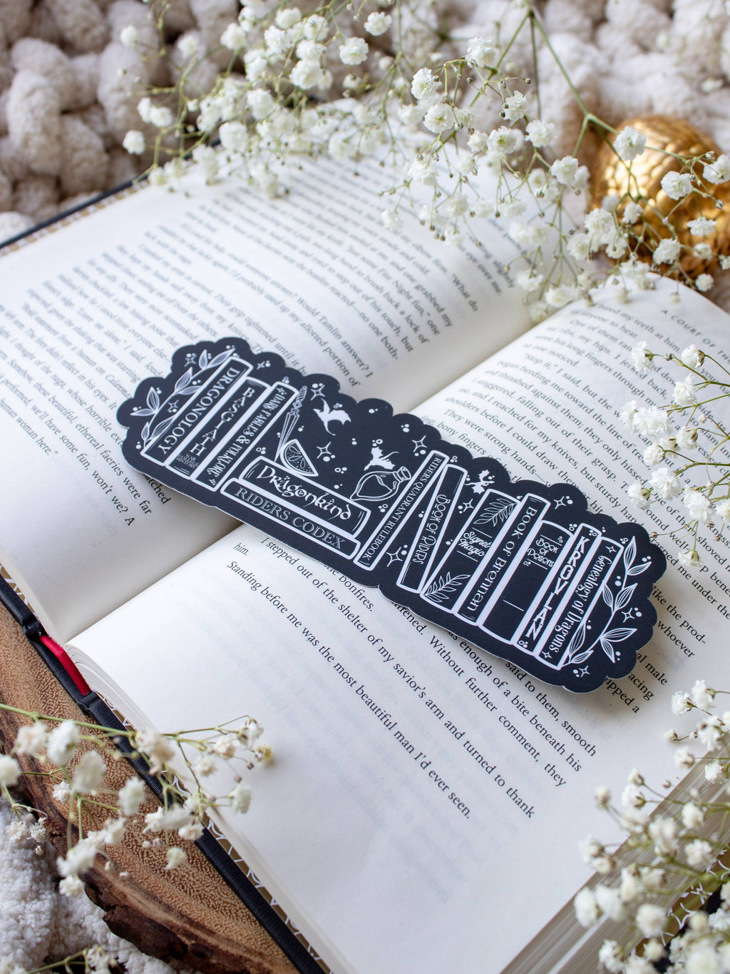 Meaggie Moos - Fourth Wing Violet's Bookshelf Bookmark