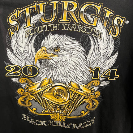 Faded Sturgis Biker Tshirt South Dakota Black Hills Rally XL