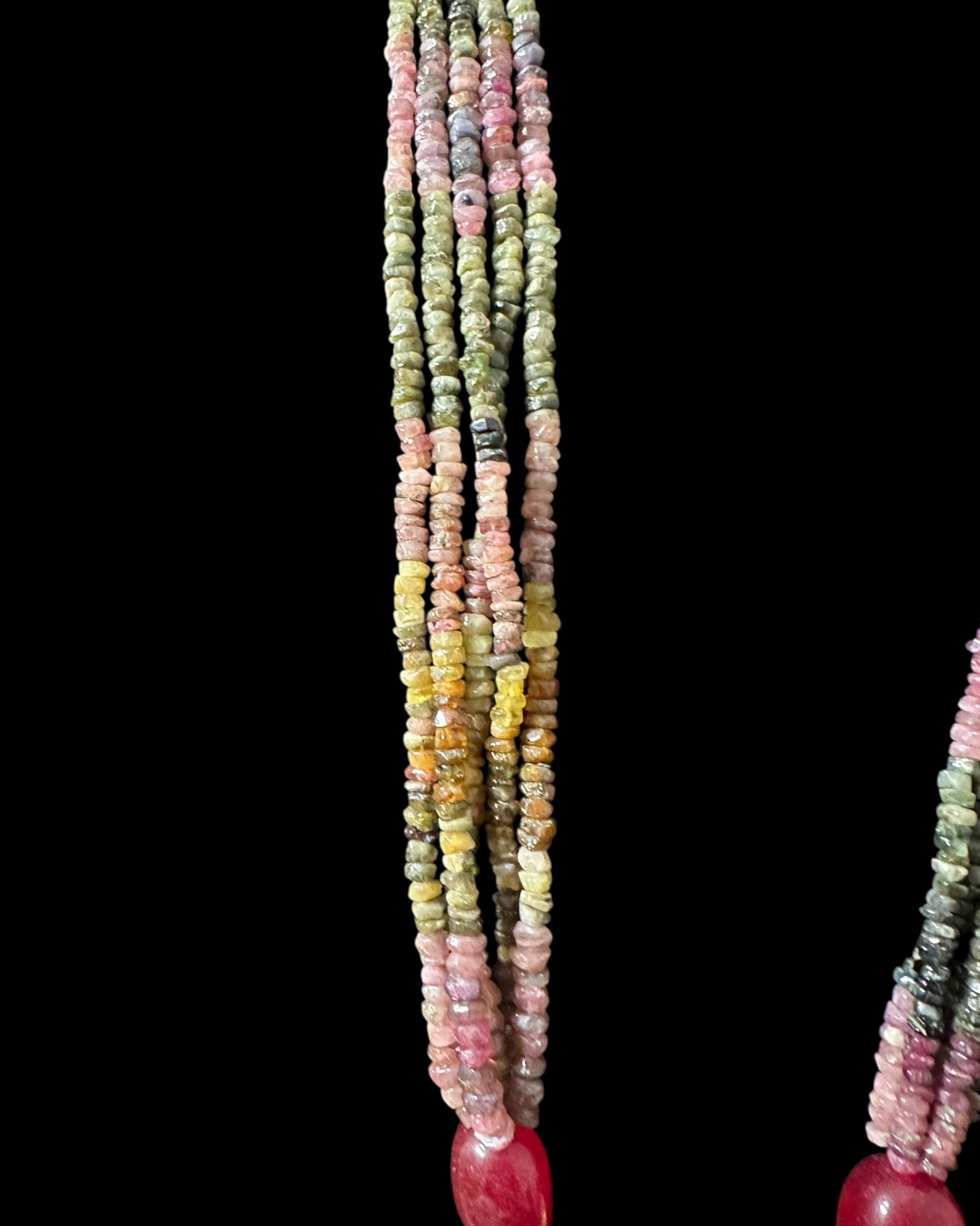 DLN127 Adaya multicolor natural  beads necklace ( READY TO SHIP )