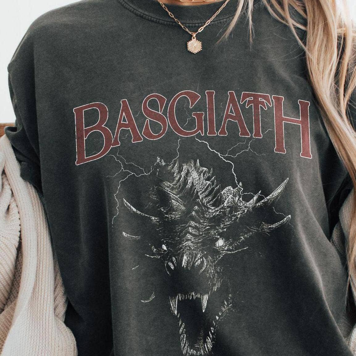 TheKingShirt - Basgiath War College Shirt - Distressed Iron Flame Merch