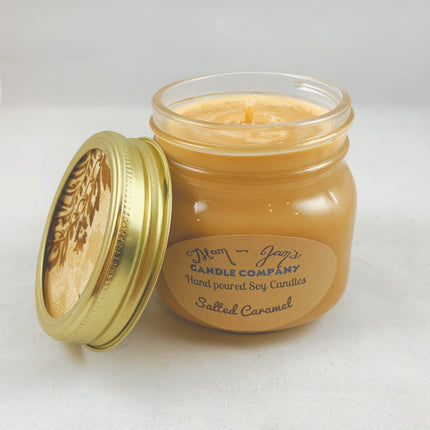 Salted Caramel Soy Candle – Sweet & Decadent Scent | Mam Jam’s