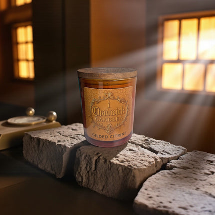 Gilded Citrine Candle