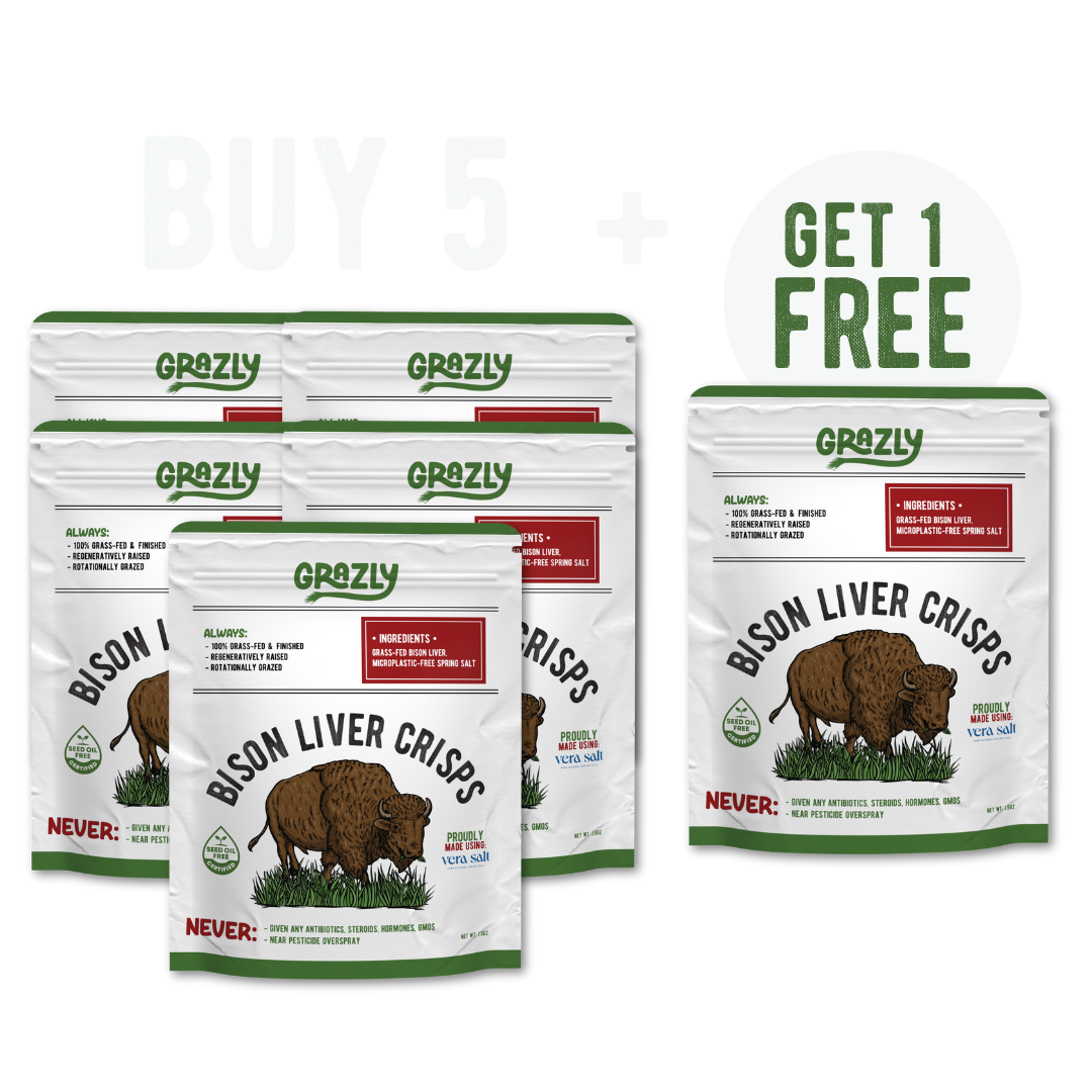 Bison Liver Crisps - 100% Grass-Fed/Finished
