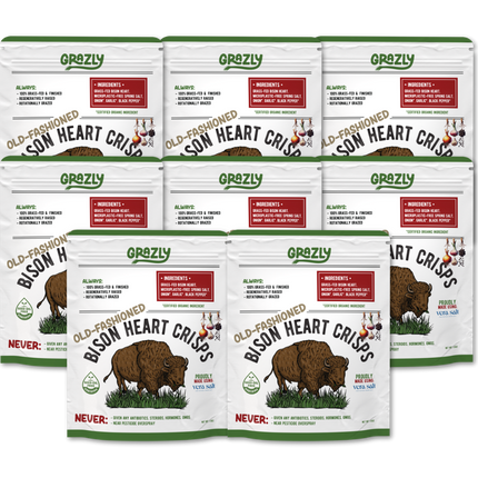Bison Heart Crisps - 100% Grass-Fed/Finished