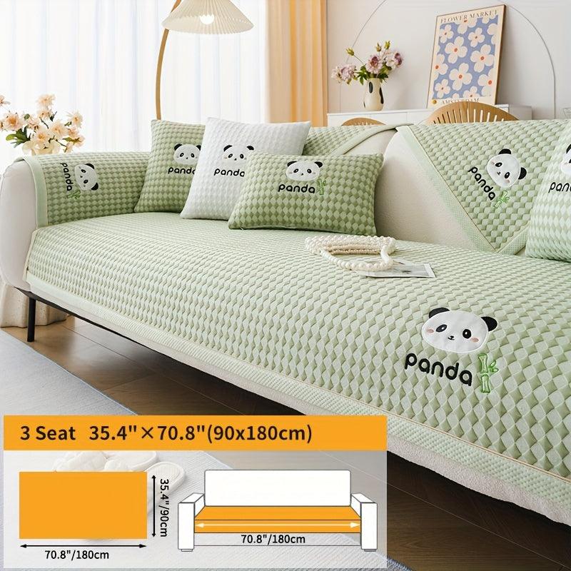 Waterproof Couch Cover, Non-Slip Panda Pattern Sofa Cover