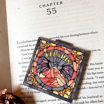 Well Read Babes - Magnetic Bookmark - Velaris Stained Glass Bookish Gift