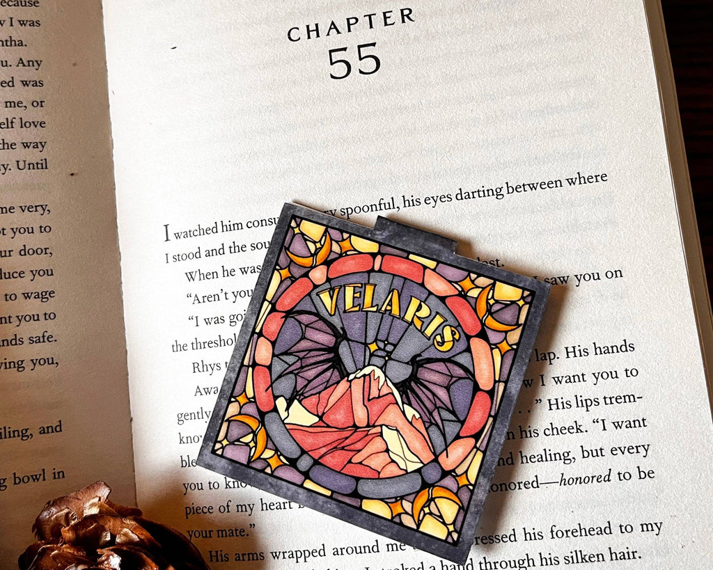 Well Read Babes - Magnetic Bookmark - Velaris Stained Glass Bookish Gift