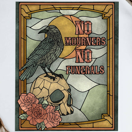 Well Read Babes - Six of Crows Giclee Art Print Gift Bookish Wall Art