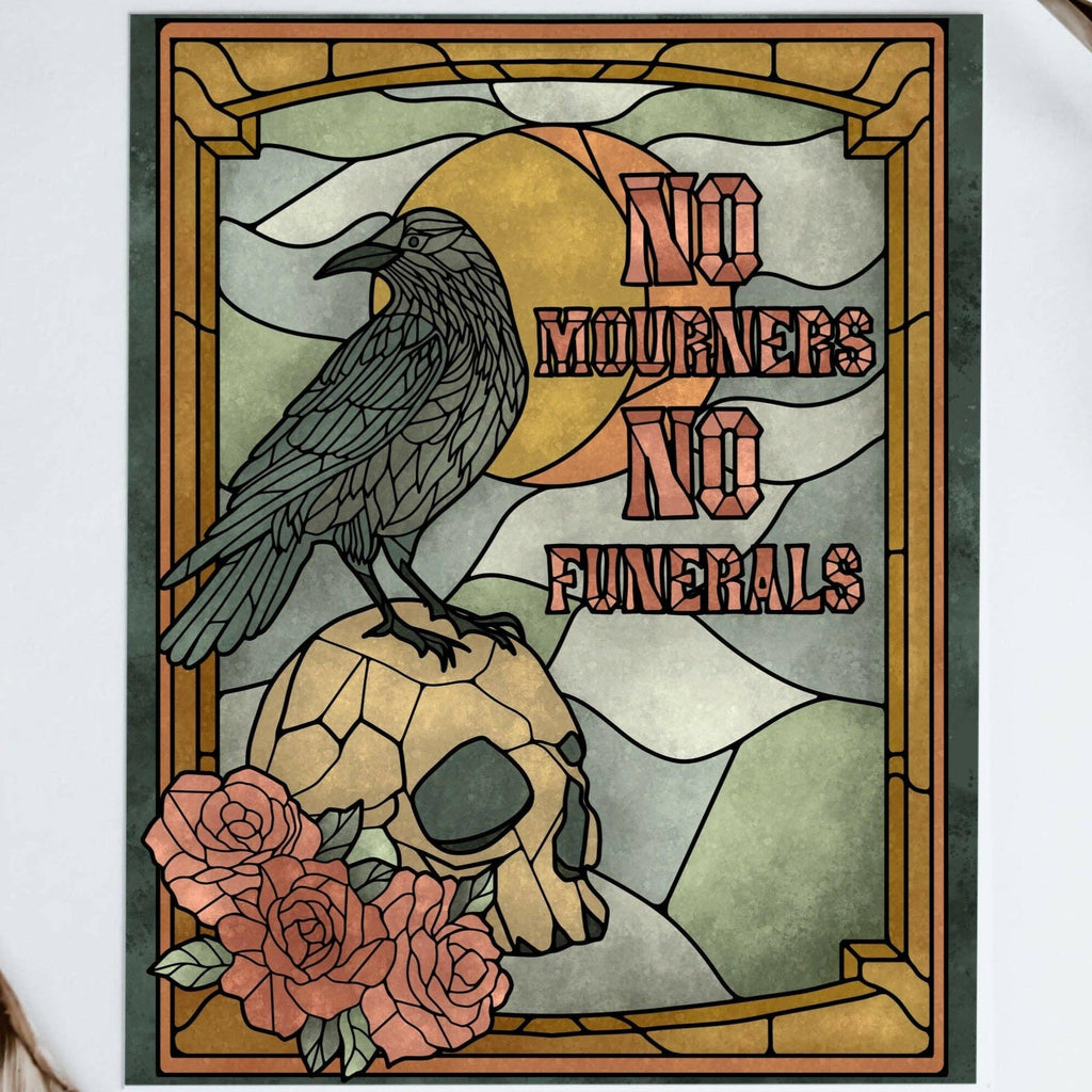 Well Read Babes - Six of Crows Giclee Art Print Gift Bookish Wall Art