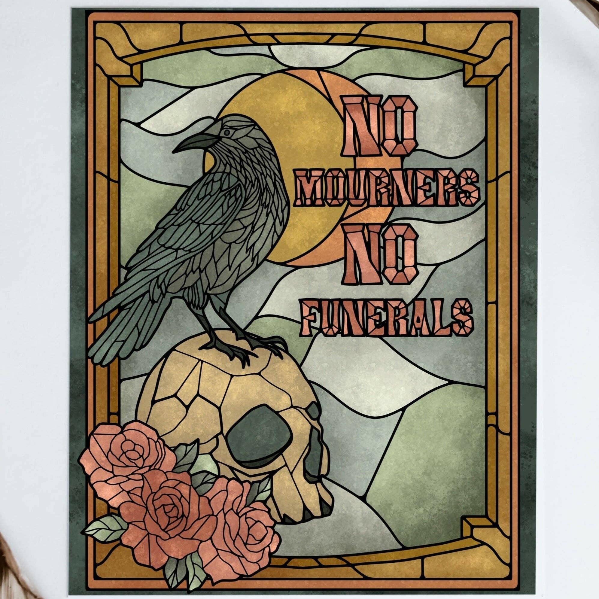 Well Read Babes - Six of Crows Giclee Art Print Gift Bookish Wall Art