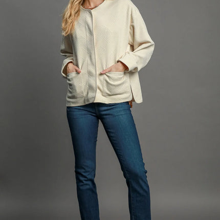 Textured Jacquard Jacket