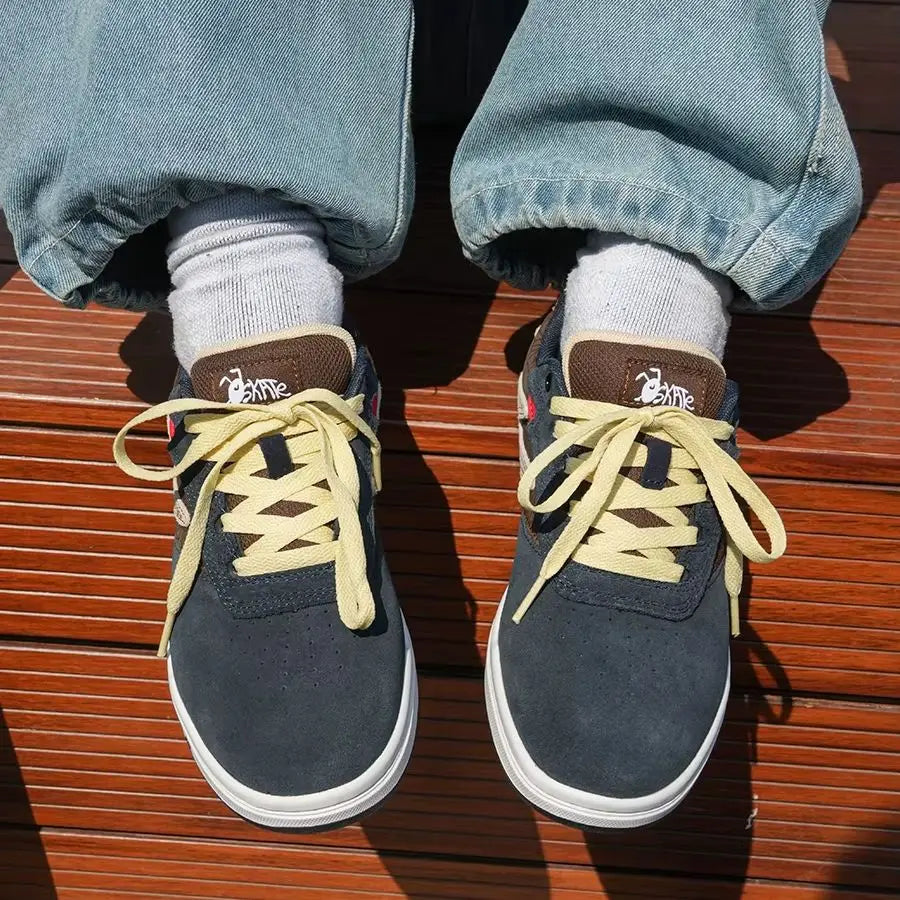 Black Myth Unisex Premium Suede Skate Board Cushioned Cupsole & Hard Wearing Design Shoes