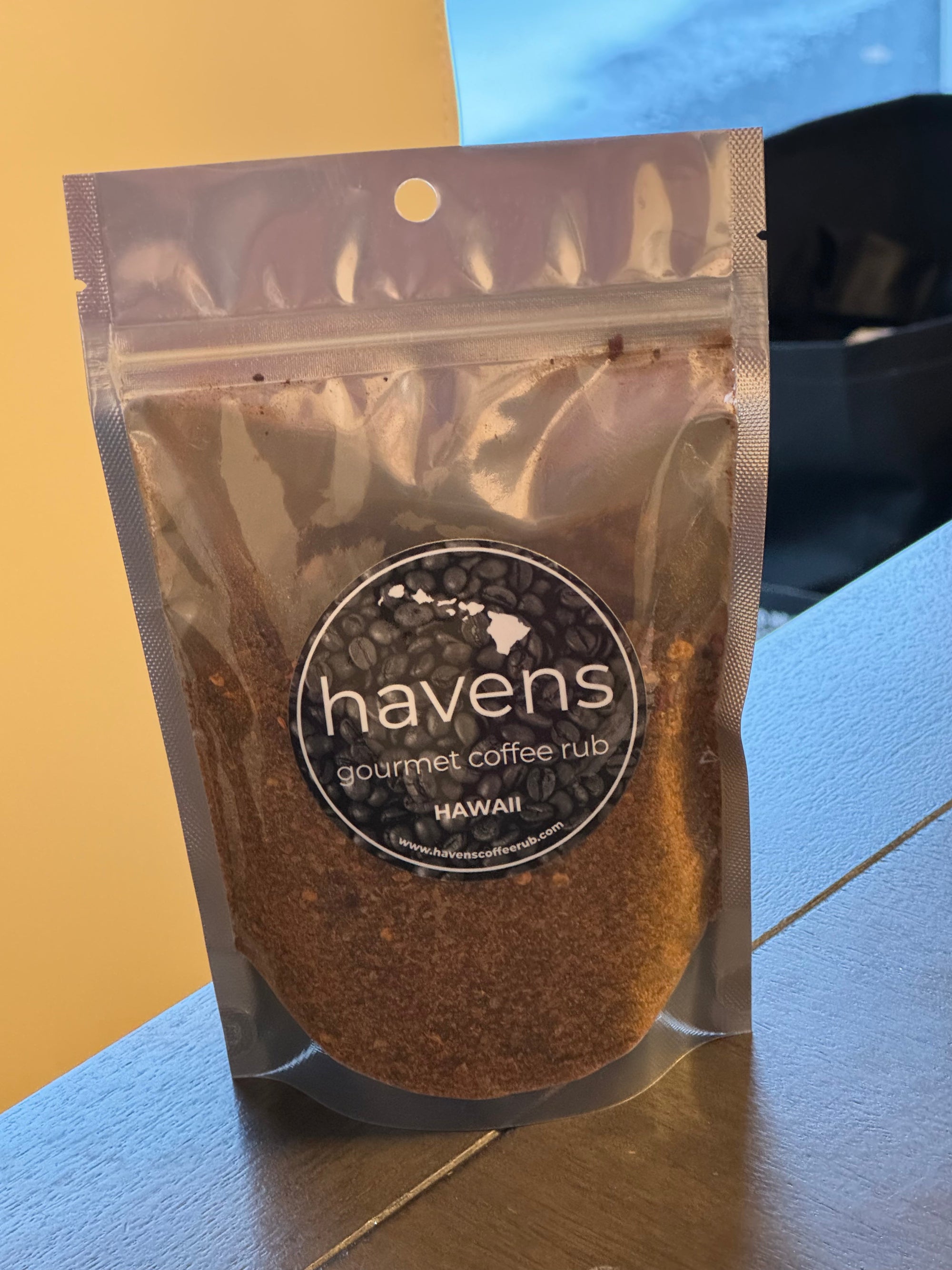Hawaii 6 oz Havens Gourmet Coffee Rub Bag