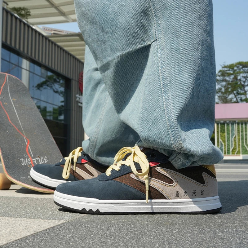 Black Myth Unisex Premium Suede Skate Board Cushioned Cupsole & Hard Wearing Design Shoes