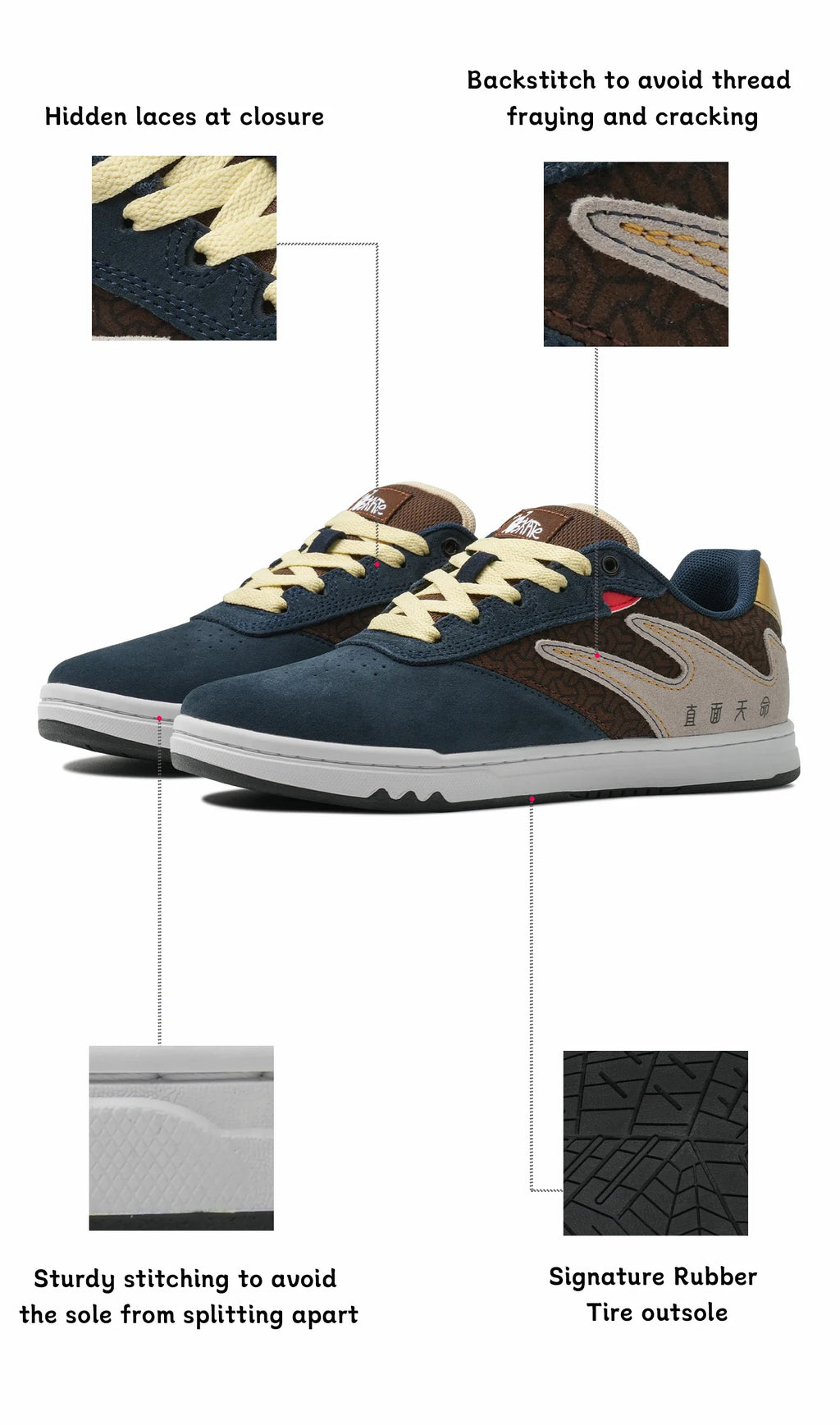 Black Myth Unisex Premium Suede Skate Board Cushioned Cupsole & Hard Wearing Design Shoes