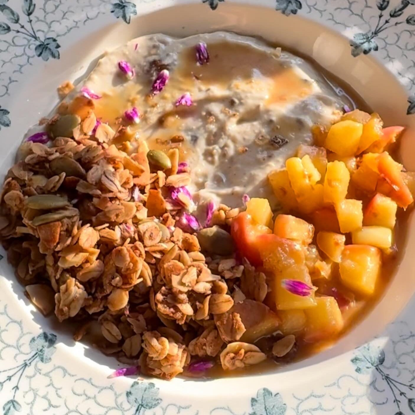 Chai Streusel Granola with Honey