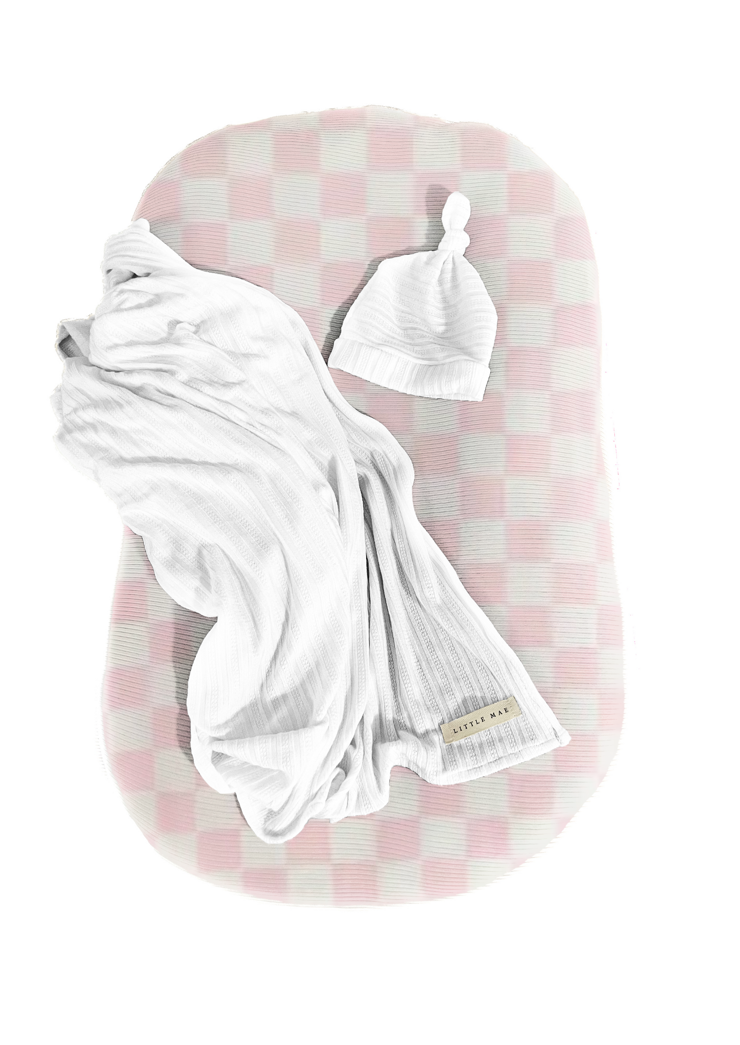 Sugar Checkered Baby Lounger Cover